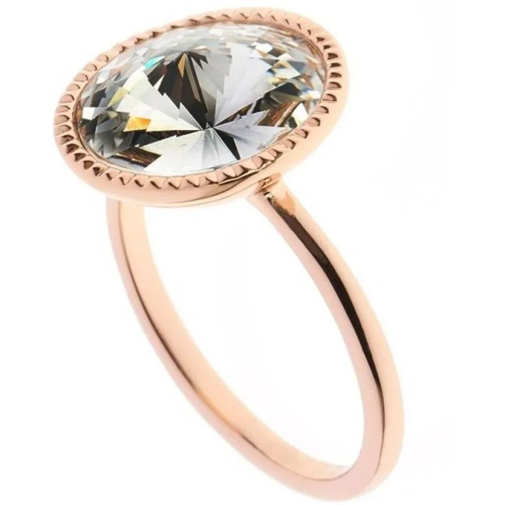 Ted Baker Rada Rivoli 'Smoke Gray' Swarovski Crystal Ring